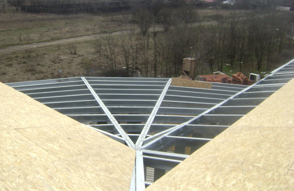 Brăneşti 1 House|Steel frame roof