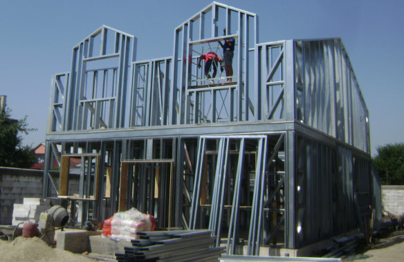 Jandarmeriei House|Steel frame assembly