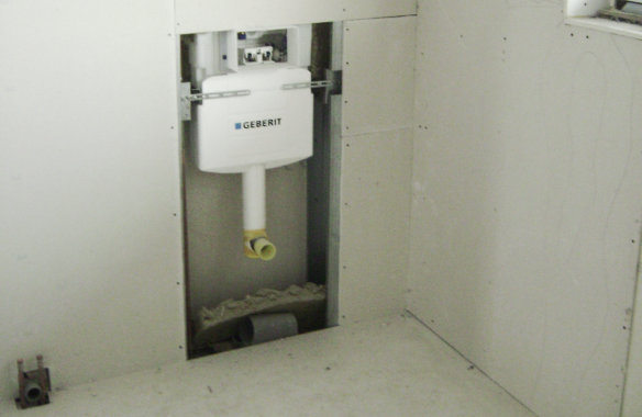 Dorin House|In wall toilet flush